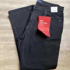 ブラック ストレートデニム 34インチ