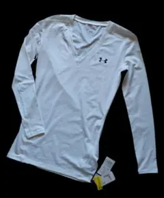 UNDER ARMOUR レディース　S/M 白　SPORT伸縮性 ヒートギアのサムネイル