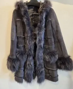 極美品 Grace Class ムートンコート フォックスファー ロング XL