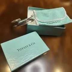 未使用　Tiffany&Co. ナロー カフ バングル 925 シルバーのサムネイル