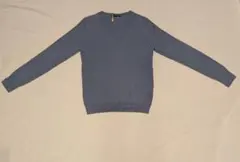 クリーニング済　UNIQLO カシミヤ 100% ニット セーター 水色 XS