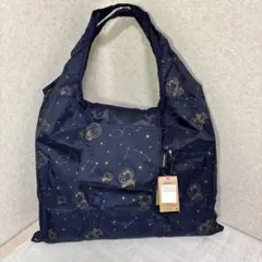 HAPITAS スヌーピー エコバッグ 宇宙柄 折りたたみ