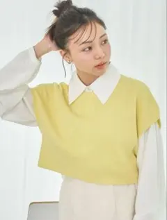 earth music&ecology ニットベスト