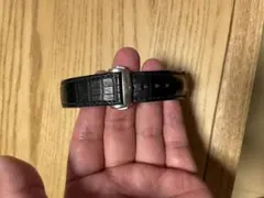 ブルガリ ディアゴノ用 レザーベルト Dバックル付き ブラック 新品 