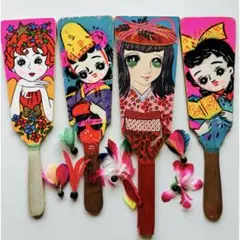 レトロ 羽子板 羽正月飾り 日本伝統 昭和 子供 おもちゃ 羽 新品 未
