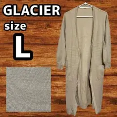 GLACIER グラシア レディース カーディガン 長袖 羽織り ロング丈 無地