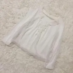 NATURAL BEAUTY ブラウス フリル シフォン フェミニン きれいめのサムネイル