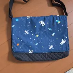 ハンドメイド　ショルダー図書袋　宇宙のサムネイル