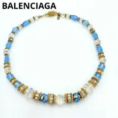バレンシアガ　BALENCIAGA　ネックレス(ブルー×ゴールド/ストーン)のサムネイル