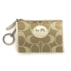 M09/026 COACH コーチ コインケース ベージュ系
