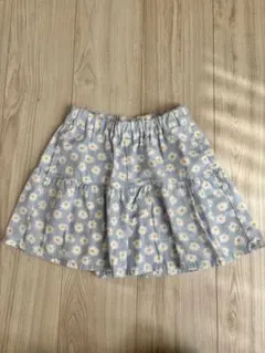 ショートパンツ★キュロット★130★GU★花柄★水色