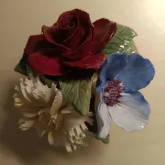 アンティーク骨董品イギリス製花の置物