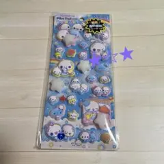 ★ ぷくぷくあわわちゃん　ピカプニシール　蛍光ぷにぷにパーツつき