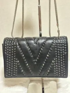 MCM studs ショルダーバッグ　クロスボディバッグ　黒