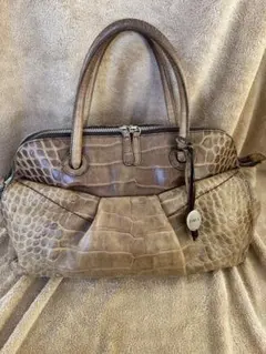 FURLA フルラ 本革 ハンドバッグ a4収納可ブラウンのサムネイル