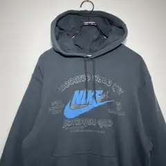 NIKE ナイキ　スウェットパーカー　サイズL デカロゴ　フーディー　希少　古着