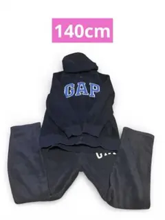 GAP ネイビー ロゴ フリースセットアップ 140