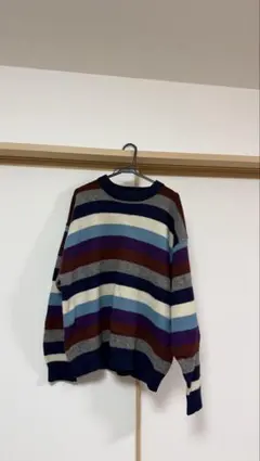 Brookfield ストライプニットセーター 2L