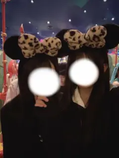 ヒョウ柄ミニーカチューシャディズニー