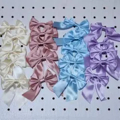 手芸用パーツ サテンリボン 4色セット