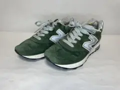 New Balance グリーンスエードスニーカー 23 cm