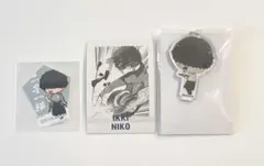 ブルーロック 二子一揮　GIGOコラボカフェ スタンド付きアクリルキーホルダー他