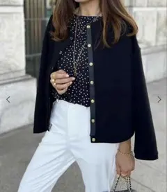 【タグ付き】Emma Taylor ダンボールノーカラージャケット