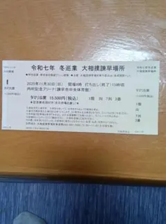 그랜드 스모 토너먼트 이사하야 토너먼트 타마리 S석