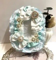 No.298♡硬質カードケースデコ　レースデコ　トレカデコ痛ロゼット痛硬質ケース