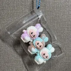 キーホルダー ウサギ　ラブブ　推し色