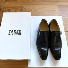 TAKEO KIKUCHI日本製ブラックレザーシューズ