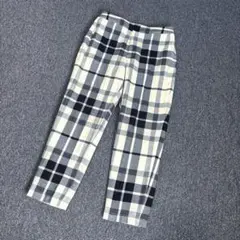 バーバリーブルーレーベル✳︎モノトーンチェックパンツ✳︎アンクル丈✳︎36美品