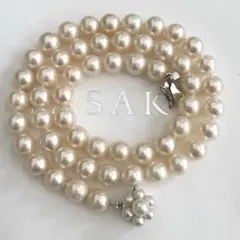 o*u様 照り抜群✨TASAKI 7.5-7.8mm SVあこやパール真珠ネック