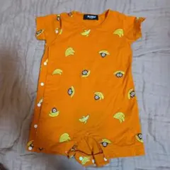XLARGE KIDS バナナ柄 ロンパース オレンジのサムネイル