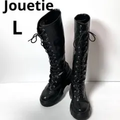 【美品】ジュエティ Jouetie レースアップスブーツ　厚底 L