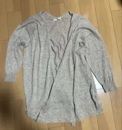 シューラルー　ベージュの長袖カーディガン　【L】