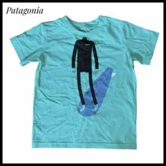 【Patagonia】　キッズ　Tシャツ 5T サーフデザイン ミントグリーンのサムネイル