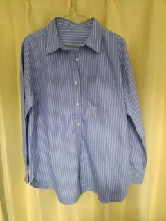 GUストライプ長袖シャツM