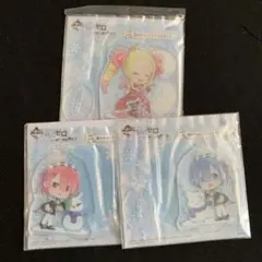 リゼロ 一番くじ アクリルスタンド ベアトリス ラム レム