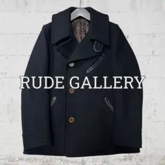 ルードギャラリー　ピーコート　3　ブラック　ウール　牛革 ルードギャラリー ピーコート 3 ブラック ウール 牛革 ルード