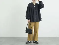 Samansa Mos2 blue カジュアルパンツ L 総ゴム マスタードのサムネイル