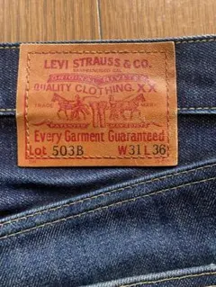 LEVI'S 503BXX 99年製　赤耳　日本製　W31 濃紺　革パッチのサムネイル