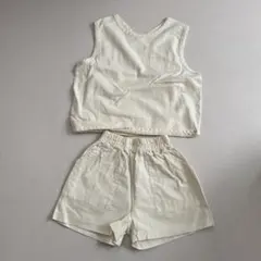 韓国子供服　タンクトップとショートパンツセット