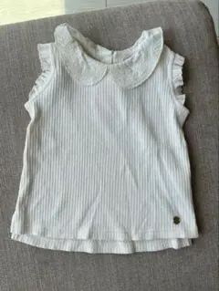 【値下げ】プティマイン　デザインノースリーブ80