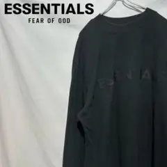 ESSENTIALS ブラック 長袖カットソー ロンT 黒