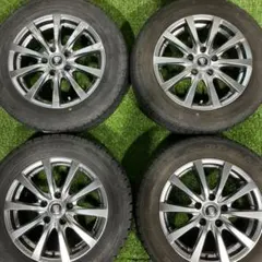 ミニバン205/60R16マナレイスポーツ5穴114.3ホイールセット管理045のサムネイル
