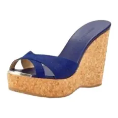 美品☆Jimmy Choo(ジミーチュウ)☆PERFUMEコルクウエッジサンダル