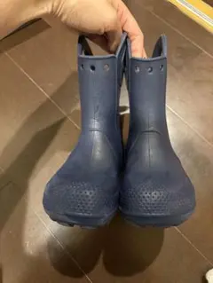 クロックス　ネイビー　レインブーツ　17.5cm（11C）のサムネイル
