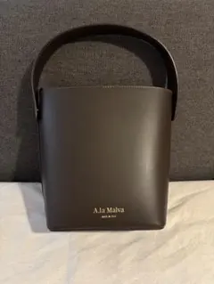 A.la Malva 2WAY バケツ型ショルダーバッグ ベロア巾着付き