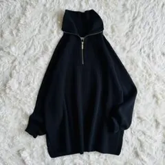 【極美品】EVERYDAY I LIKE. ハーフジップセーター　完売品 黒